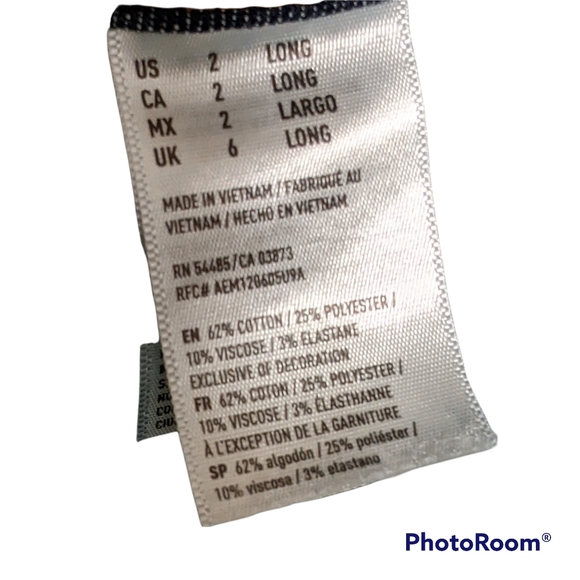 American Eagle denim skirt zipper destress whiskering 2 - Picture 4 of 8